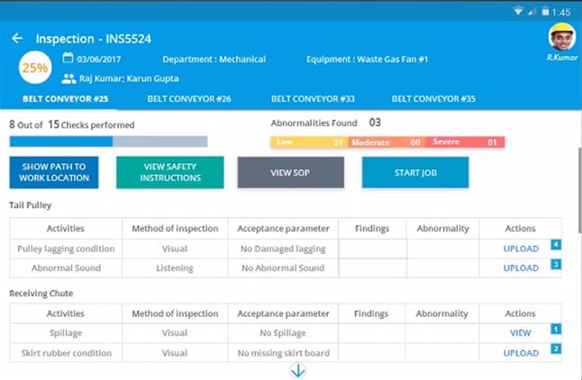 Make asset management easy with dedicated mobile apps for technicians, supervisors and management